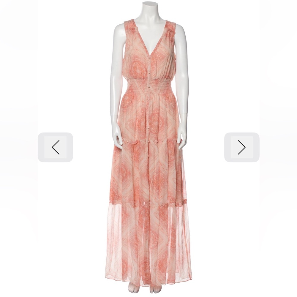 Ramy Brook Elegant Peach Maxi Dress